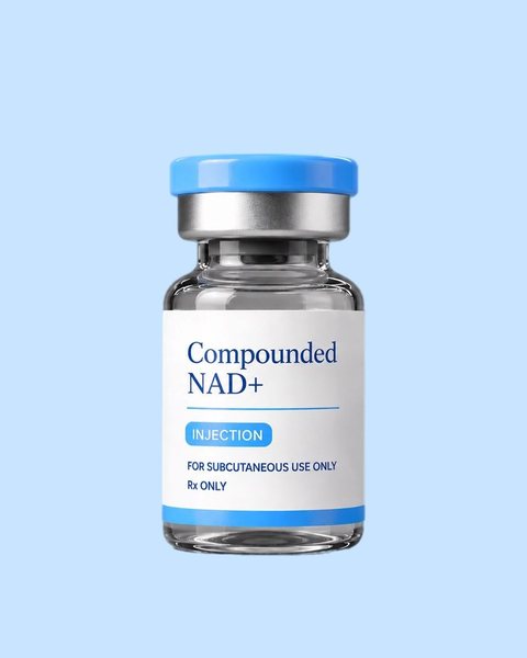 Compounded NAD+ injection vial